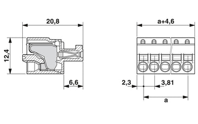 1851070 - PCB connector - FK-MCP 1,5/ 5-ST-3,81