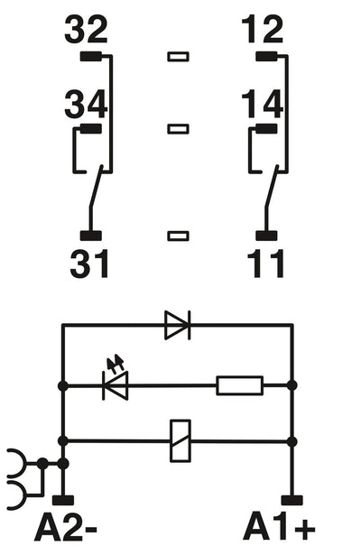 2903281 - Relay Module - RIF-4-RPT-LDP-24DC/2X21