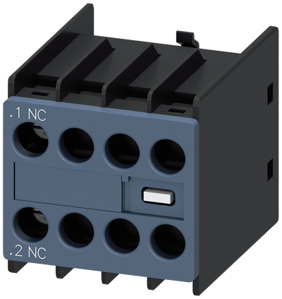 3RH2911-1HA01 - Auxiliary switch on the front, 1 NC Current path 1 NC for 3RH and 3RT screw terminal .1/.2