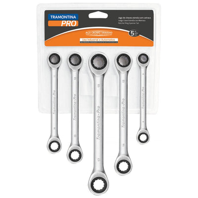 44634505 - Tramontina PRO 5 Pieces Ratchet Ring Spanner Set