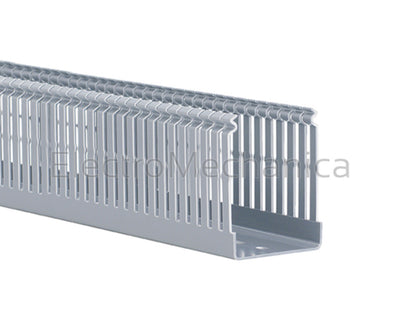 TSL025025N - PVC Narrow slotted trunking - 25mm (w) x 25mm (h) 2m