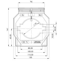 22070 - ASK 101.4 2000/5A CT 30VA Current Transformer