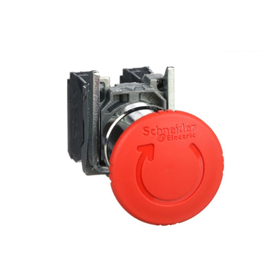 XB4BS8445 - Harmony XB4, Emergency stop 1 NO + 1 NC