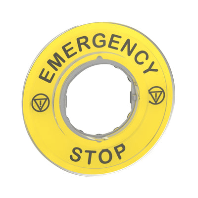 ZBY9320 - Legend holder Ø60 for emergency stop