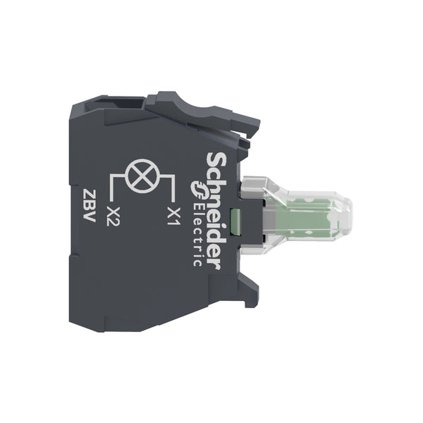 ZBVG3 - Light block for head Ø22, green, integral LED, 110...120 V AC ...