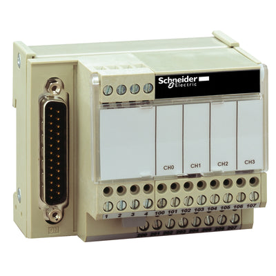 ABE7CPA21 - Connection sub-base ABE7 - for distribution of 4 analog output channels