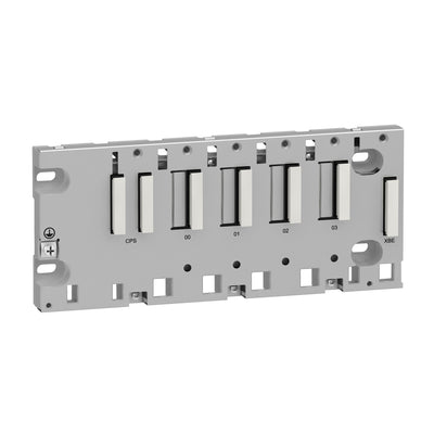 BMXXBP0400 - Rack M340 - 4 slots - panel, plate or DIN rail mounting