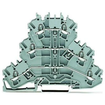 2002-3201 - Triple-deck terminal block; Through/through/through terminal block; L/L/L; gray