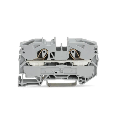 2016-1201 - 2-conductor through terminal block; 16 mm²; suitable for Ex e II applications; gray